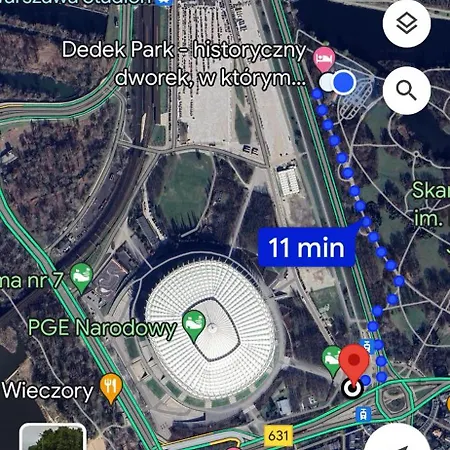 Dedek Park - Dworek W Pięknym Parku Skaryszewskim Obok Stadionu Narodowego 3* Warszawa